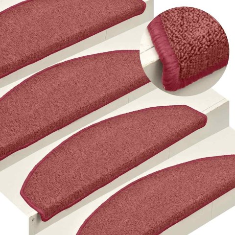 MATY NA SCHODY 30 SZT. 65X24X4CM BORDEAUXPÓŁOKRĄGŁE DUŻE