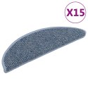 SAMOPRZYLEPNE NAKŁADKI NA SCHODY 15 SZT. 56X17X3CM NIEBIESKIE