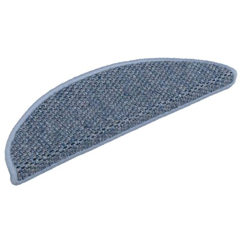 SAMOPRZYLEPNE NAKŁADKI NA SCHODY 15 SZT. 56X17X3CM NIEBIESKIE