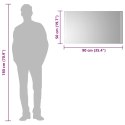 LUSTRO ŁAZIENKOWE Z LED, 90X50 CM