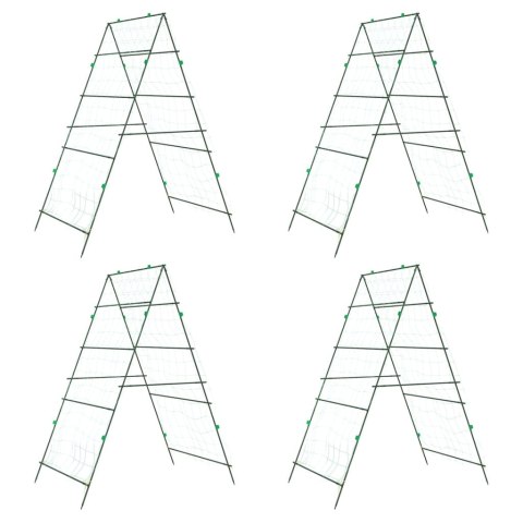 KRATKI OGRODOWE DO PNĄCZY KSZTAŁT LITERY A 4 SZT. STAL