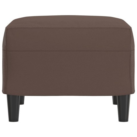 VidaXL Podnóżek, brązowy, 60x50x41 cm, sztuczna skóra