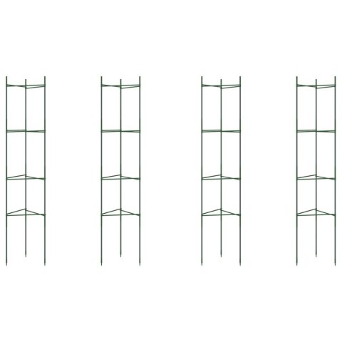 VidaXL Podpórki do pomidorów, 4 szt., 154 cm, stal i PP