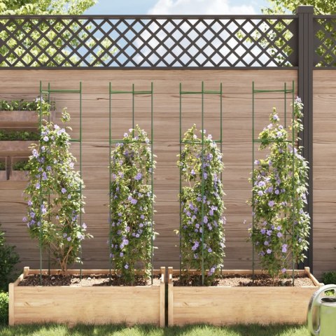 VidaXL Podpórki do pomidorów, 4 szt., 154 cm, stal i PP