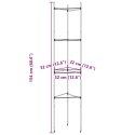 VidaXL Podpórki do pomidorów, 4 szt., 154 cm, stal i PP