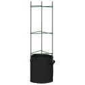 VidaXL Podpórki do pomidorów z workami, 8 szt., 116 cm, stal i PP