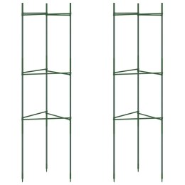 VidaXL Podpórki na pomidory, 2 szt., 116 cm, stal i PP