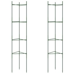 VidaXL Podpórki na pomidory, 2 szt., 154 cm, stal i PP