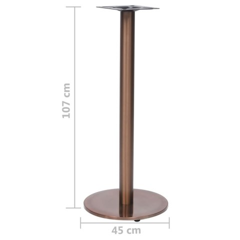 NOGA DO STOLIKA BISTRO ZŁOTA Ø45X107CM STAL NIERDZEWNA