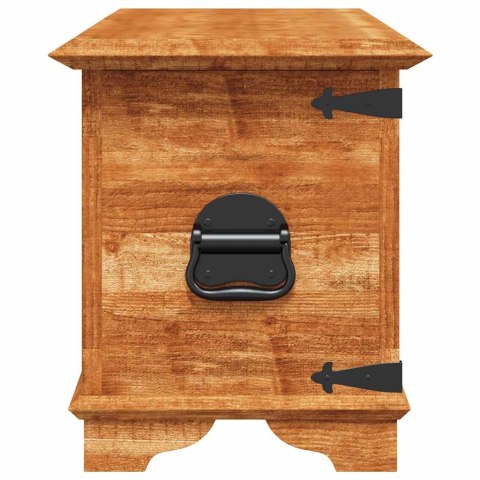 SKRZYNIA Z SUROWEGO DREWNA MANGO 110X35X40CM