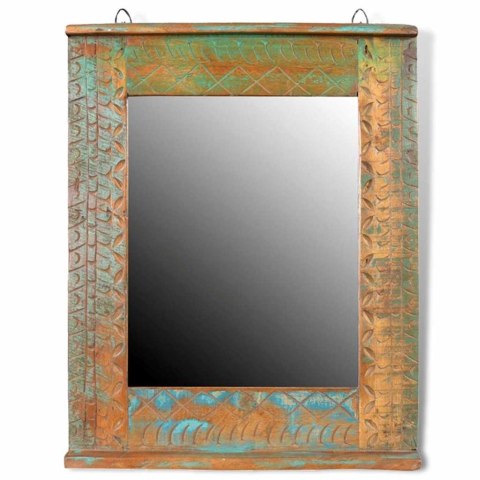 ZESTAW MEBLI ŁAZIENKOWYCH Z DREWNA ODZYSKANEGO LUSTRO I SZAFKA