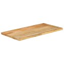 BLAT STOŁU 110X60X2,5CM NATURALNA KRAWĘDŹ LITE DREWNO MANGO
