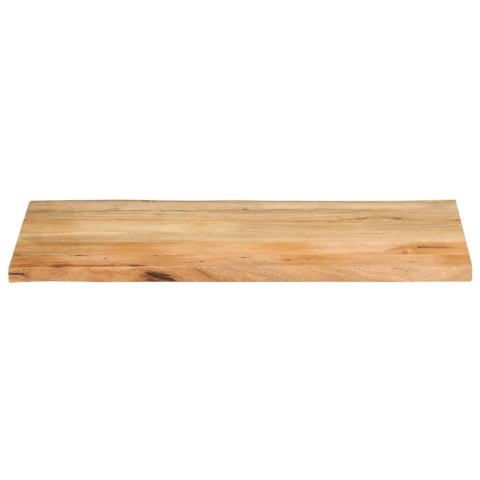 BLAT STOŁU 110X60X2,5CM NATURALNA KRAWĘDŹ LITE DREWNO MANGO