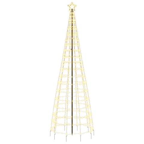 VidaXL Choinka świąteczna LED z kolcami 570 diod LED Ciepła biel 300cm