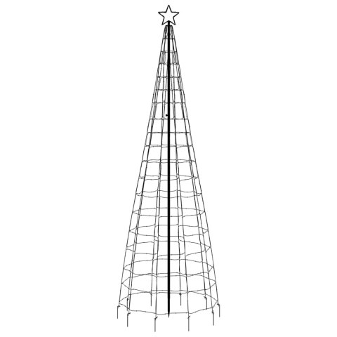 VidaXL Choinka świąteczna LED z kolcami 570 diod LED Ciepła biel 300cm