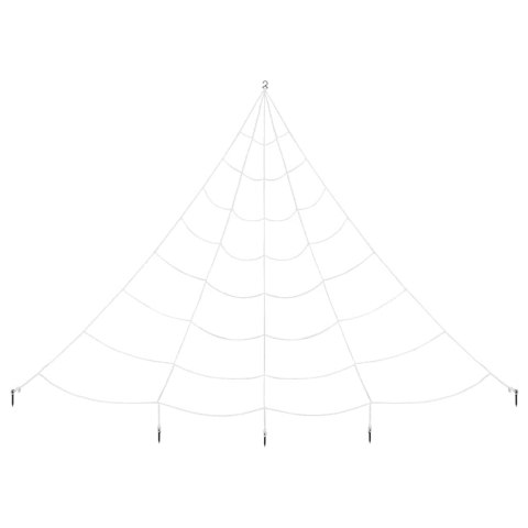 VidaXL Pająk 4 pcs Czarny i biały 150 cm Poliester