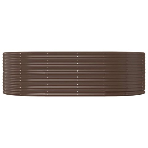 PODWYŻSZONA DONICA STAL OCYNKOWANA 212X140X68CM BRĄZ