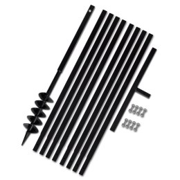 ŚWIDER GLEBOWY Z UCHWYTEM 100MM PRZEDŁUŻANY 9M STAL