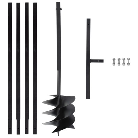 ŚWIDER GLEBOWY Z UCHWYTEM 250MM PRZEDŁUŻANY 4M STAL