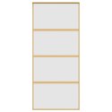DRZWI PRZESUWNE ZŁOTE 90X205CM MROŻONE SZKŁO ESG ALUMINIUM