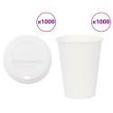 PAPIEROWE KUBKI Z POKRYWKAMI 1000 SZT. 12OZ 300ML