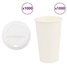 PAPIEROWE KUBKI Z POKRYWKAMI 1000 SZT. 16OZ 400ML