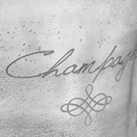 POJEMNIK DO CHŁODZENIA SZAMPANA 39X29X71CM SREBRNY