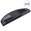 PRZYLEPNE NAKŁADKI NA SCHODY 15 SZT. CZARNO-SZARE 65X21X4CM