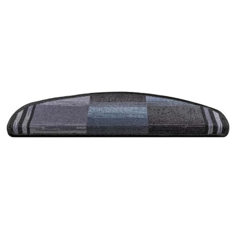PRZYLEPNE NAKŁADKI NA SCHODY 15 SZT. CZARNO-SZARE 65X21X4CM