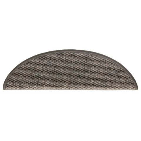 SAMOPRZYLEPNE NAKŁADKI NA SCHODY 15 SZT. 56X17X3CM BRĄZOWY BEŻ