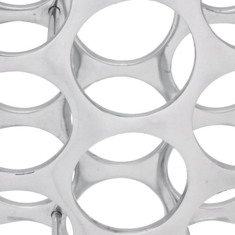 STOJAK NA WINO 27 BUTELEK ALUMINIUM SREBRNY