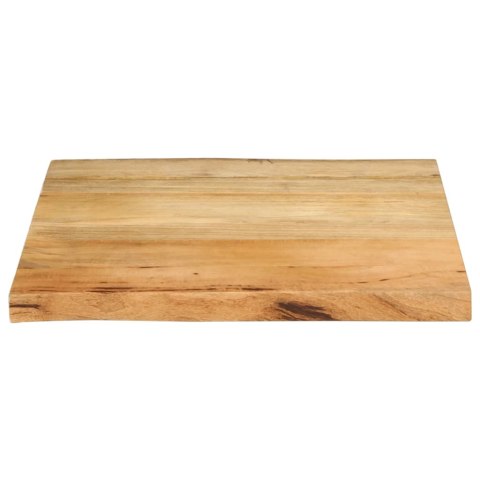 BLAT STOŁU 60X60X2,5CM NATURALNA KRAWĘDŹ LITE DREWNO MANGO