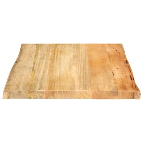BLAT STOŁU 60X60X2,5CM NATURALNA KRAWĘDŹ LITE DREWNO MANGO