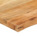 BLAT STOŁU 60X60X2,5CM NATURALNA KRAWĘDŹ LITE DREWNO MANGO