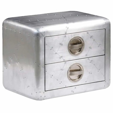 STOLIK AVIATOR W LOTNICZYM STYLU VINTAGE Z 2 SZUFLADAMI