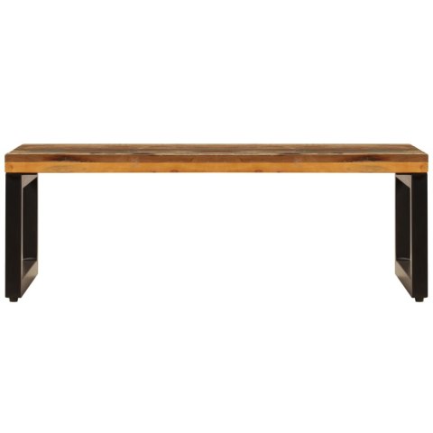 STOLIK KAWOWY 100X50X35CM LITE DREWNO Z ODZYSKU I STAL