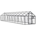VidaXL Woliera, antracytowa, 1,79x10x1,85 m, aluminium