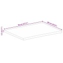 BLAT STOŁU 70X60X2,5CM NATURALNA KRAWĘDŹ SUROWE DREWNO MANGO