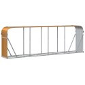 STOJAK NA DREWNO WYGLĄD DREWNA 300X45X100CM STAL GALWANIZOWANA