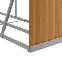 STOJAK NA DREWNO WYGLĄD DREWNA 300X45X100CM STAL GALWANIZOWANA