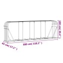 STOJAK NA DREWNO WYGLĄD DREWNA 300X45X100CM STAL GALWANIZOWANA