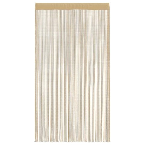 ZASŁONY SZNURKOWE 2 SZTUKI 100X250CM BEŻOWE