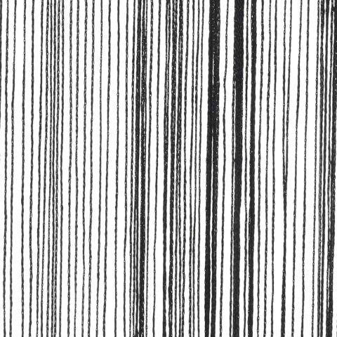 ZASŁONY SZNURKOWE 2 SZTUKI 100X250CM CZARNE