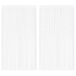 ZASŁONY SZNURKOWE 2 SZTUKI 140X250CM BIAŁE