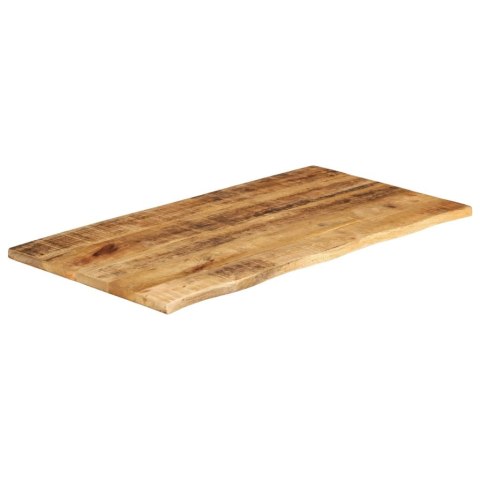 BLAT STOŁU 100X60X2,5CM NATURALNA KRAWĘDŹ SUROWE DREWNO MANGO