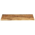 BLAT STOŁU 100X60X2,5CM NATURALNA KRAWĘDŹ SUROWE DREWNO MANGO