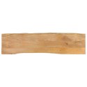 BLAT STOŁU 180X40X2,5CM NATURALNA KRAWĘDŹ LITE DREWNO MANGO