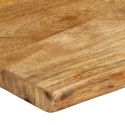 BLAT STOŁU 180X40X2,5CM NATURALNA KRAWĘDŹ LITE DREWNO MANGO