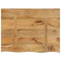 BLAT STOŁU 80X60X2,5CM NATURALNA KRAWĘDŹ SUROWE DREWNO MANGO
