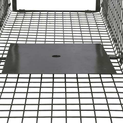 PUŁAPKA ŻYWOCHWYTNA Z 2 DRZWICZKAMI 100X26X31 CM DO ZWIERZĄT